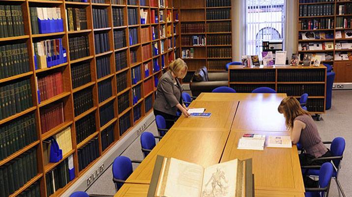 Image showing the inside of the College library