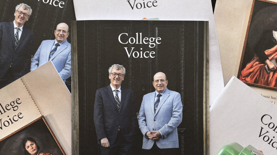 Collage of latest College Voice magazine covers