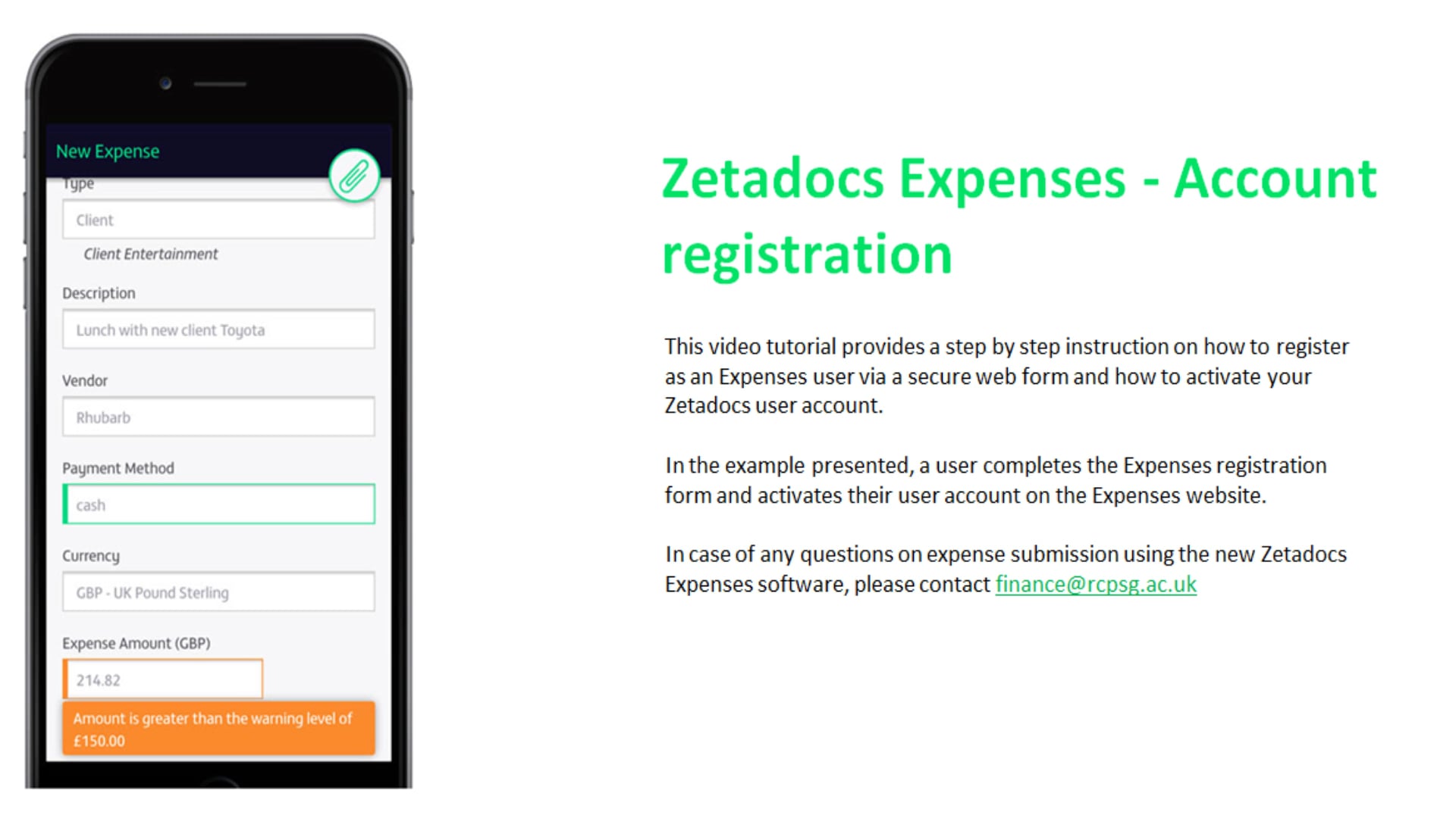 Expenses video thumbnail
