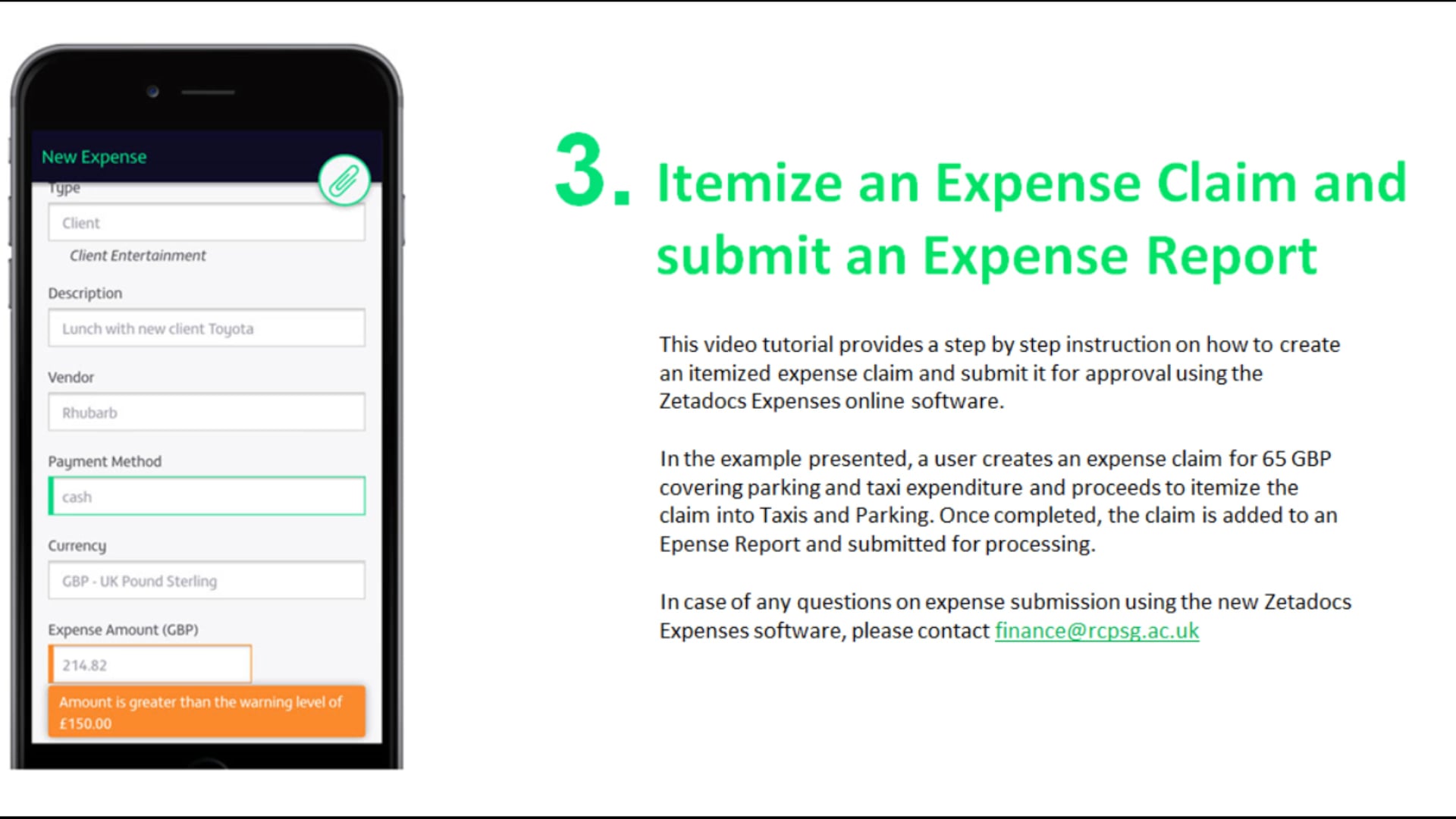 Expenses video thumbnail