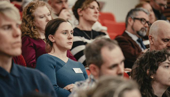 a busy lecture theatre