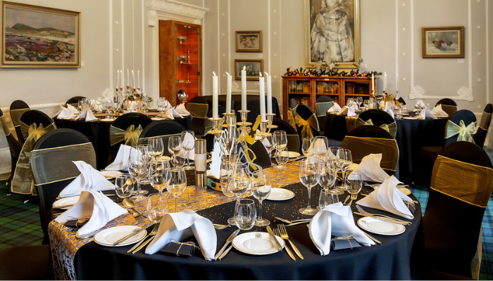 a decorated room