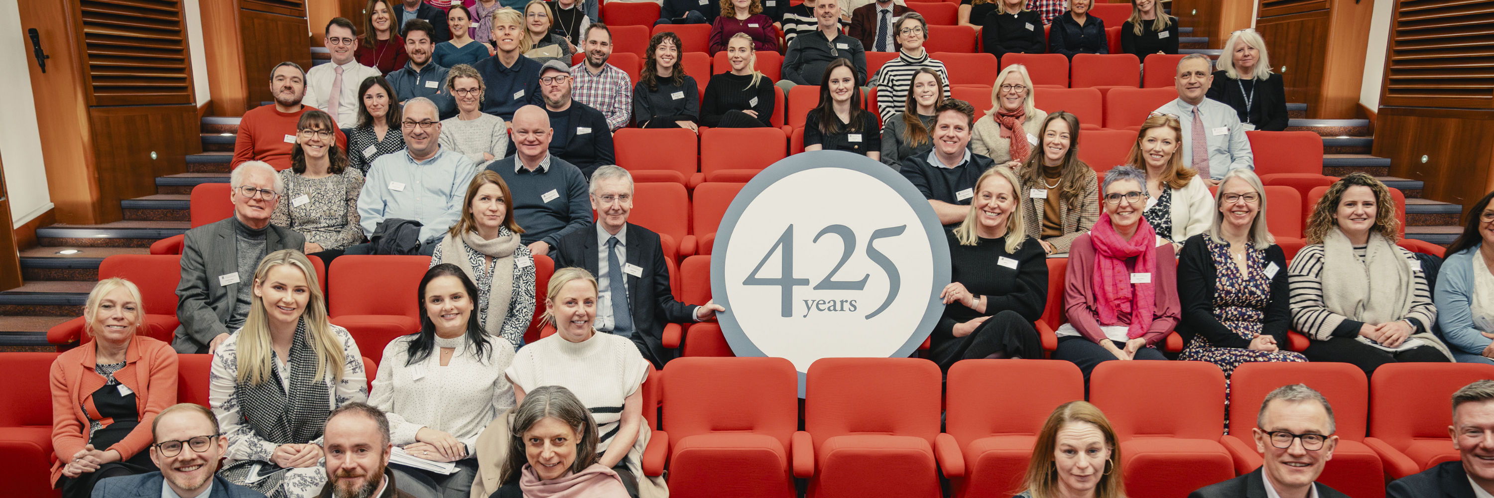 A lecture theatre celebrating 425 years of the college