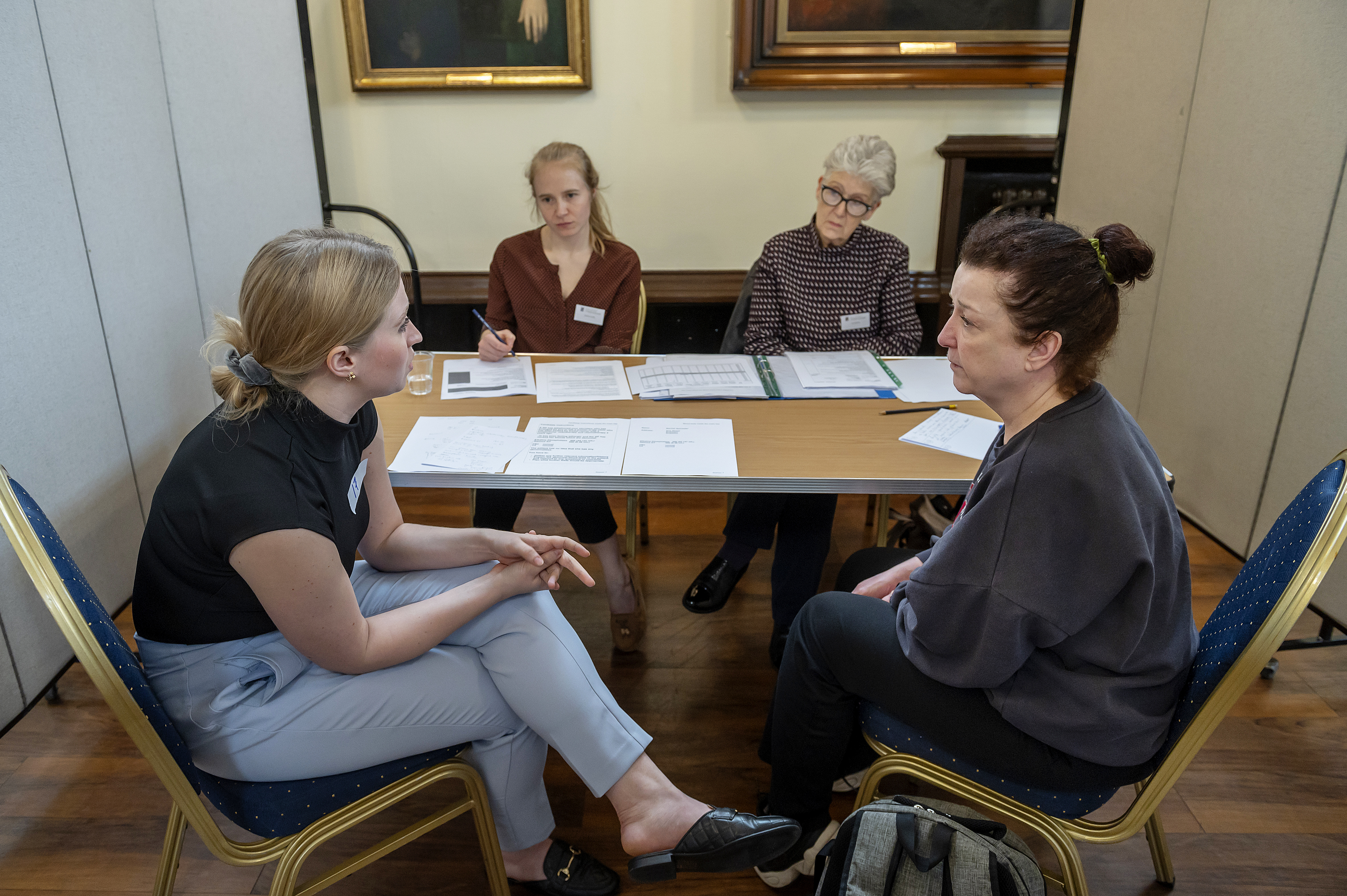 a group having a conversation during mrcs preparation course