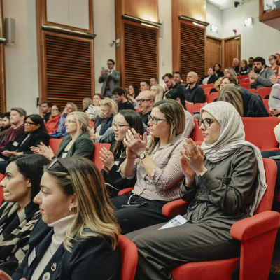 a busy lecture theatre