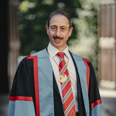 Sam Allen in his ceremonial travel medicine robes
