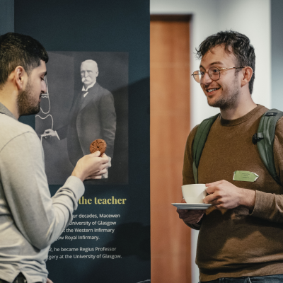 two people chatting at IMPACT course