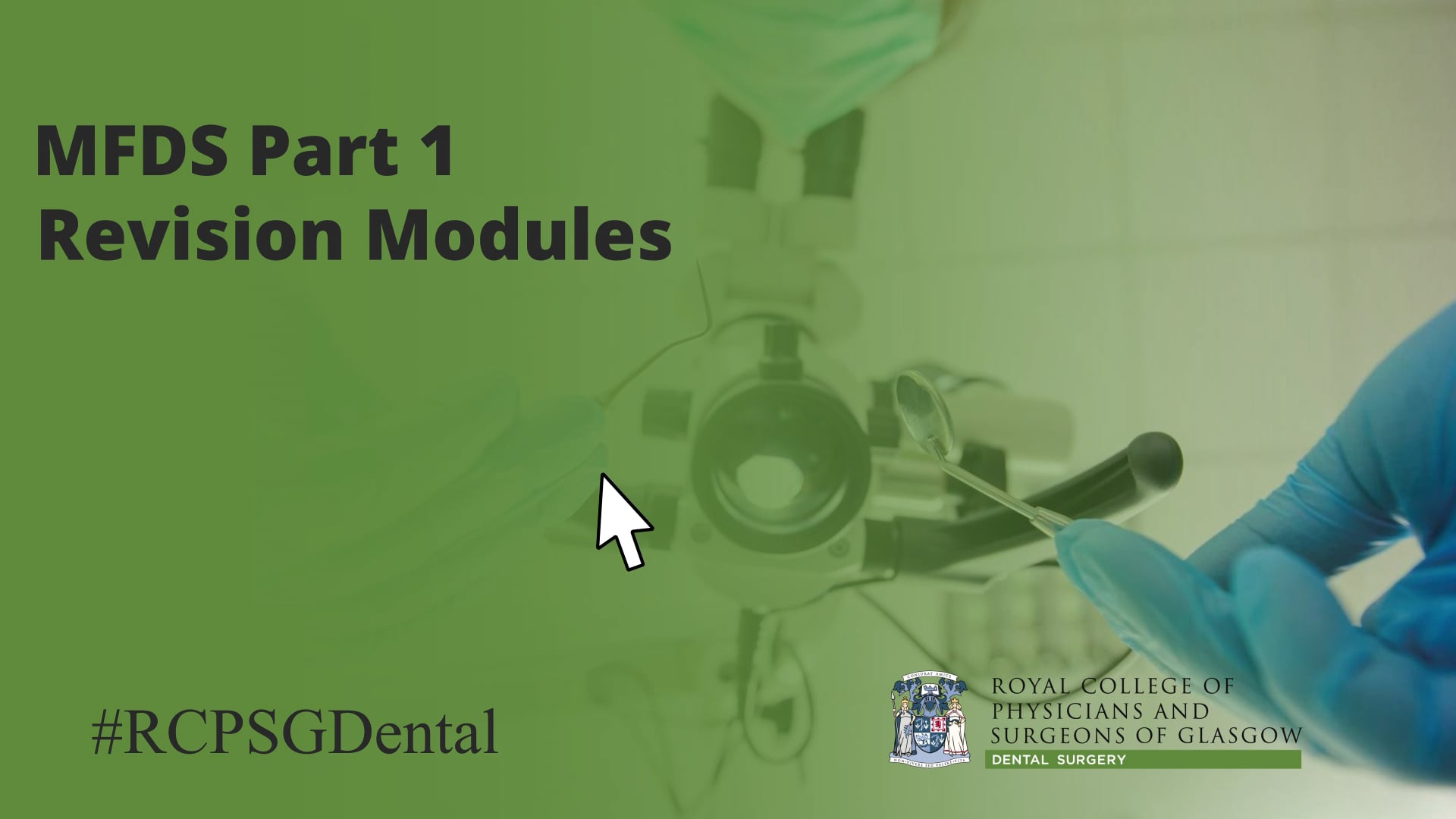 poster with patient POV in dental chair