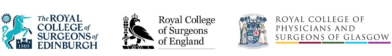 royal college of Edinburgh, England and Glasgow Logos